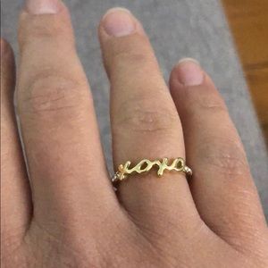 Nordstrom size 6 xoxo gold plated ring